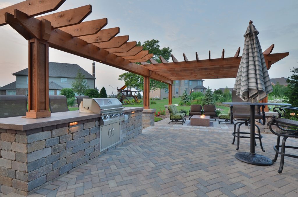 Custom cast concrete natural gas fire table