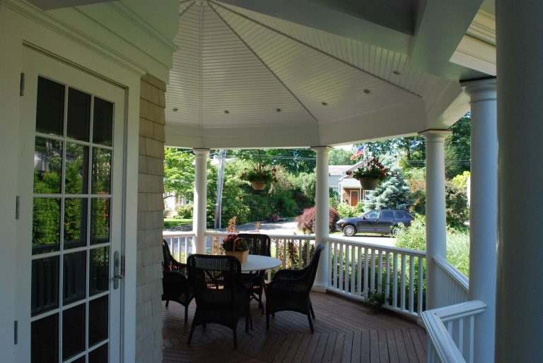 Custom home in beach community, Old Greenwich, CT. Total design, construction and all interior details. Dave Tilly (design/build)