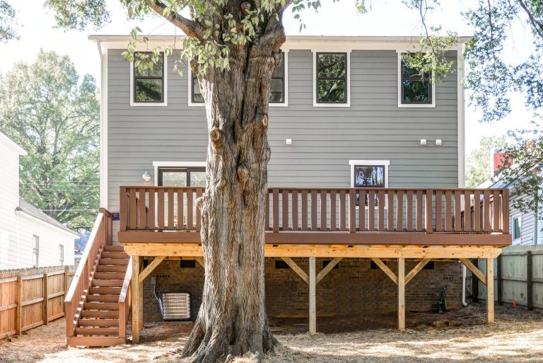 Deck - craftsman deck idea in Charlotte