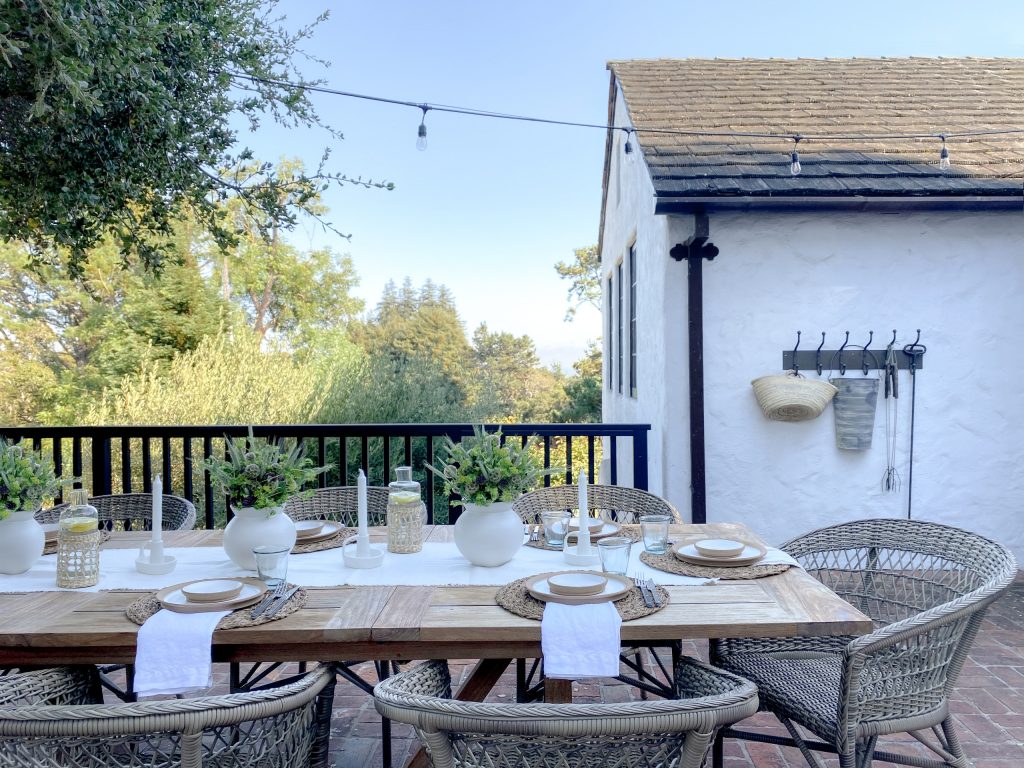 Deck - farmhouse second story metal railing deck idea in San Francisco with no cover