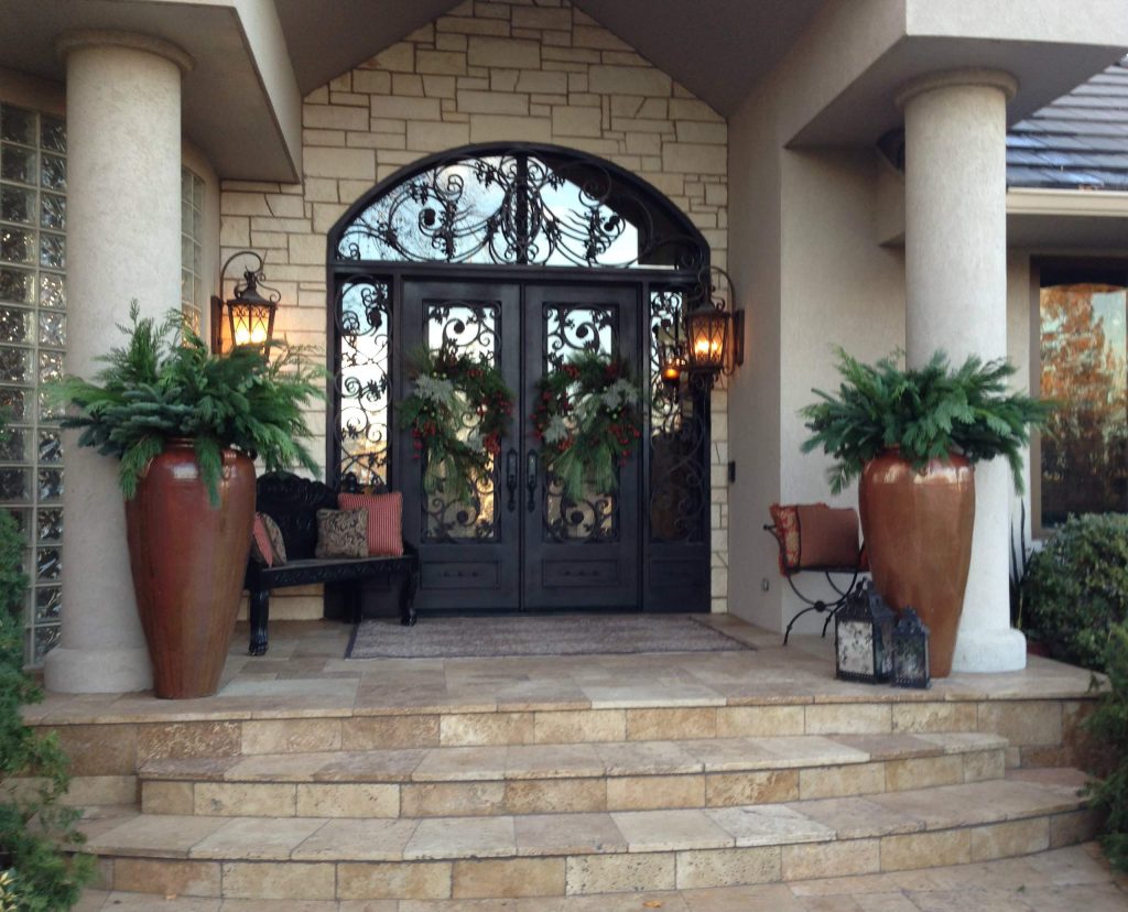 Designed and Furnished by Design Source Interiors. Wreaths and Greenery provided by in-house designers.