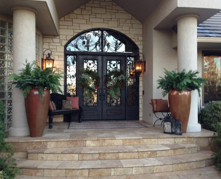 Designed and Furnished by Design Source Interiors. Wreaths and Greenery provided by in-house designers.