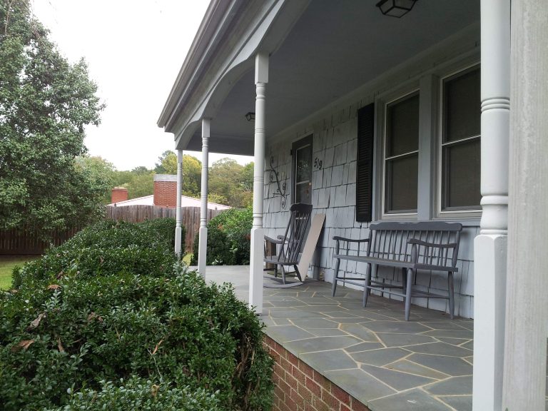 Elegant porch photo in Charlotte by Salisbury Venetian Blind LLC | Outdoor Photos | Porch | Landscaping | Landscape Design | Outdoor Living Space | Porch Design Ideas | Outdoor Living Space Ideas | Backyard Design