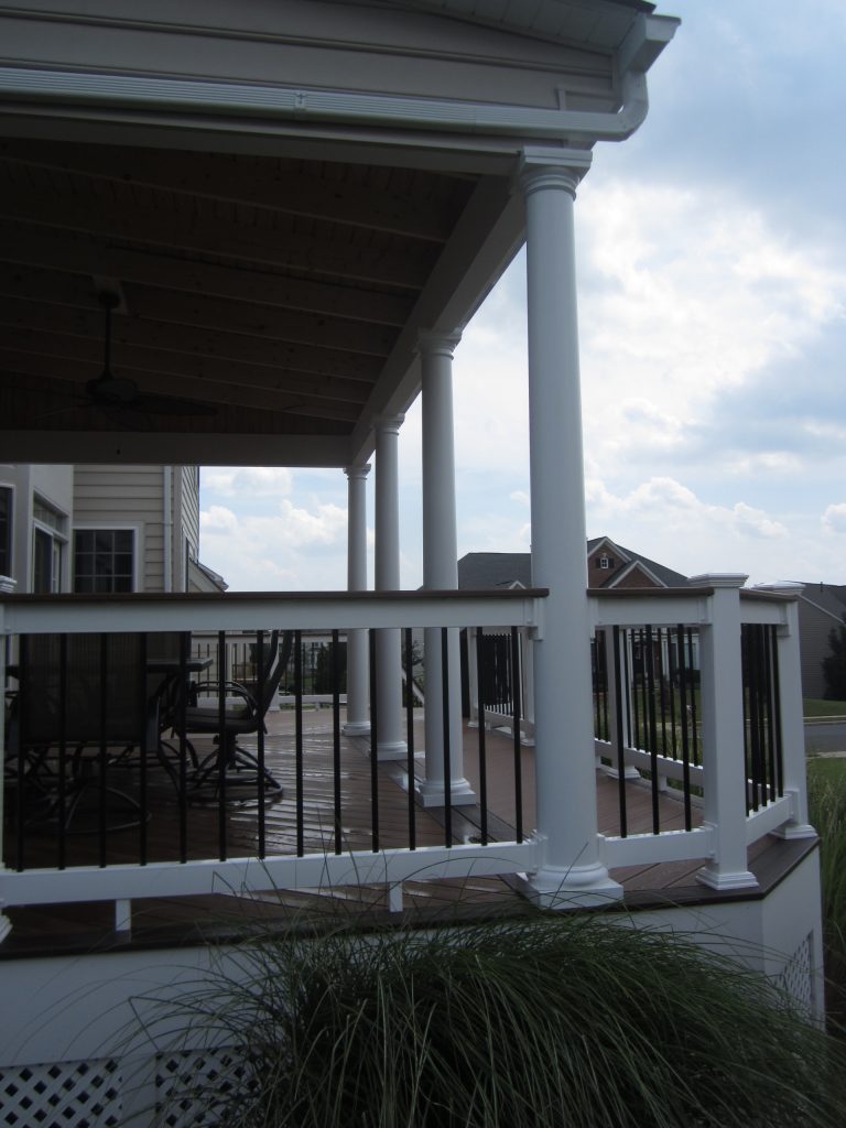 Elegant porch photo in DC Metro by Fine Decks Inc. | Outdoor Photos | Porch | Landscaping | Landscape Design | Outdoor Living Space | Porch Design Ideas | Outdoor Living Space Ideas | Backyard Design