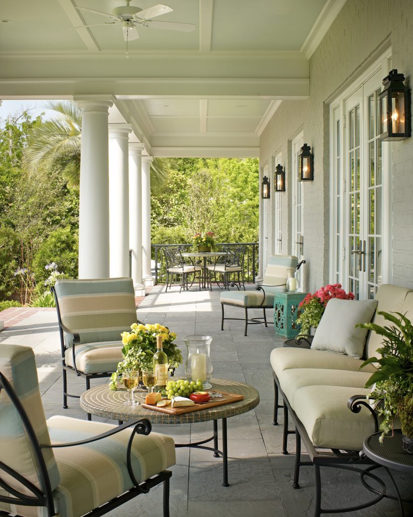 Elegant porch photo in Jacksonville by Catlin Design | Outdoor Photos | Porch | Landscaping | Landscape Design | Outdoor Living Space | Porch Design Ideas | Outdoor Living Space Ideas | Backyard Design