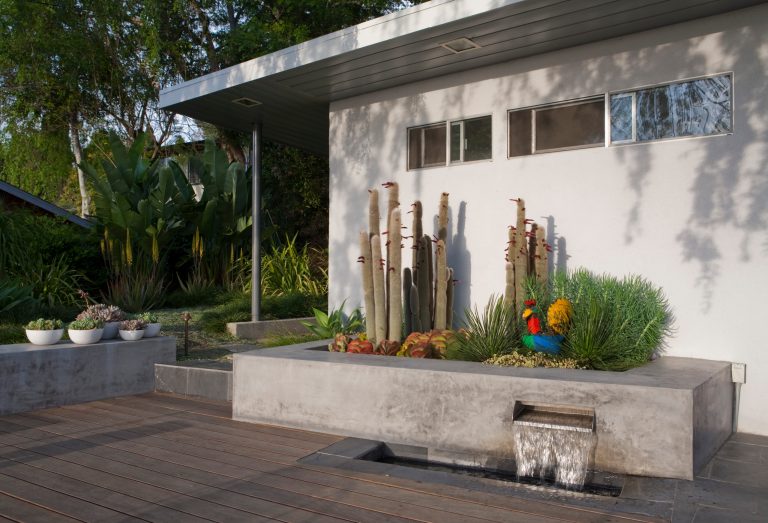 Elegant porch photo in Los Angeles with decking by Environmental Design Studio | Outdoor Photos | Porch | Landscaping | Landscape Design | Outdoor Living Space | Porch Design Ideas | Outdoor Living Space Ideas | Backyard Design