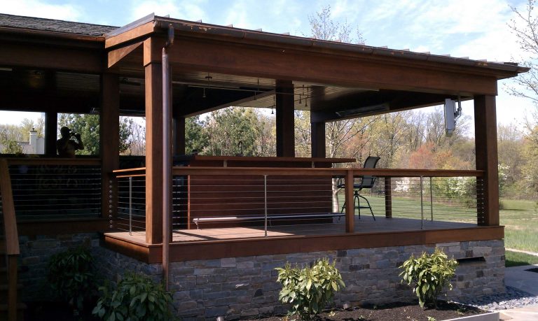 Elegant porch photo in Philadelphia by Koenig Handyman Services | Outdoor Photos | Porch | Landscaping | Landscape Design | Outdoor Living Space | Porch Design Ideas | Outdoor Living Space Ideas | Backyard Design