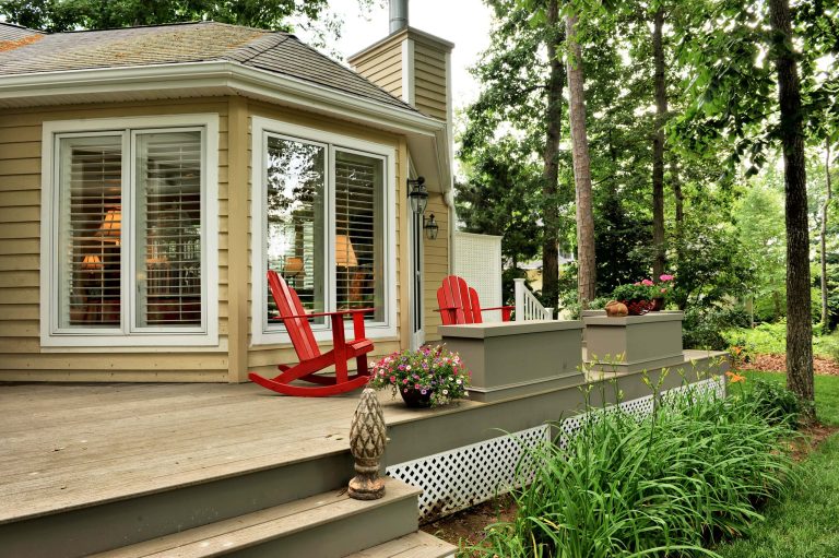 Elegant porch photo in Philadelphia with decking by renewvation | Outdoor Photos | Porch | Landscaping | Landscape Design | Outdoor Living Space | Porch Design Ideas | Outdoor Living Space Ideas | Backyard Design