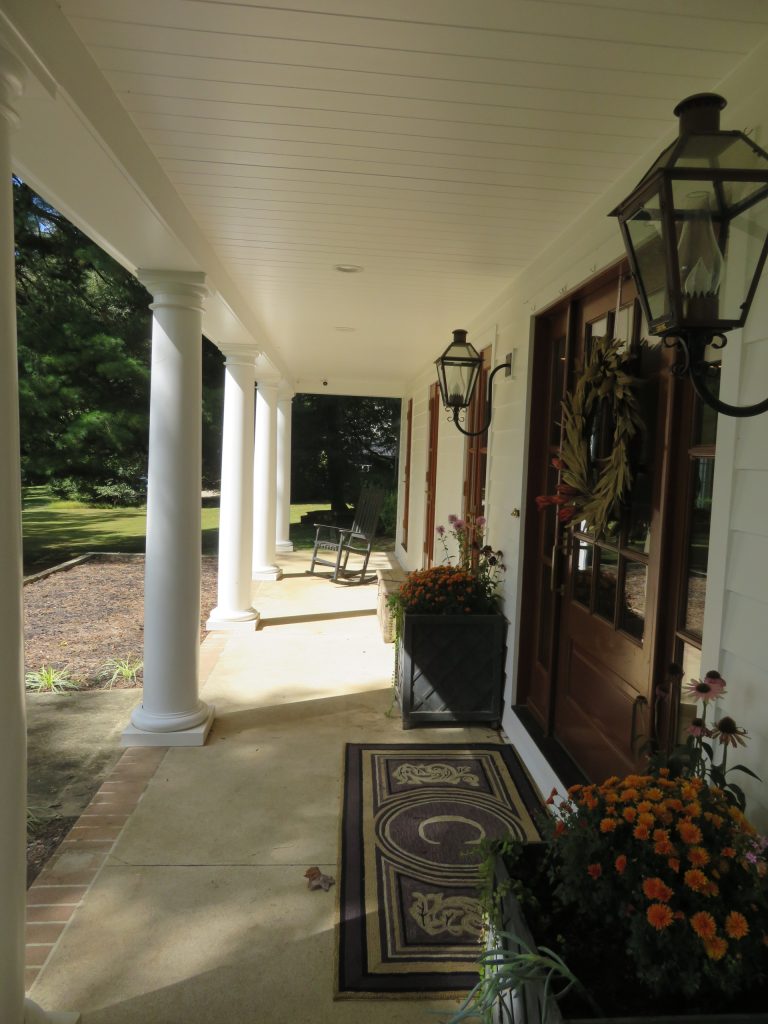 Elegant porch photo in Wilmington by Cooperson Associates | Outdoor Photos | Porch | Landscaping | Landscape Design | Outdoor Living Space | Porch Design Ideas | Outdoor Living Space Ideas | Backyard Design