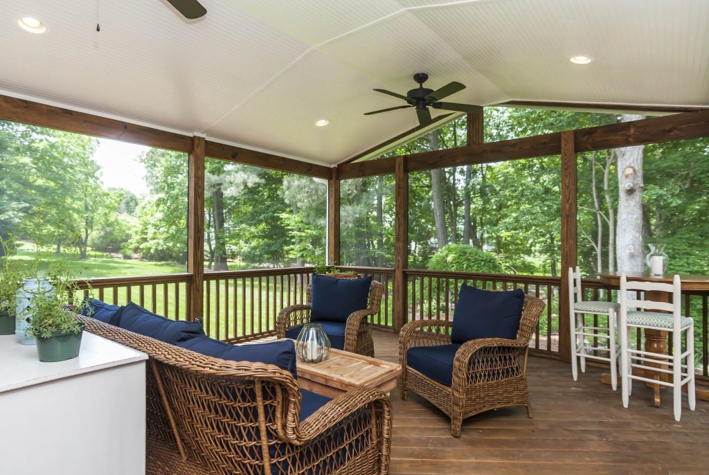 Enjoy the outdoors either in the comfort of a screened in porch or in a spacious deck.