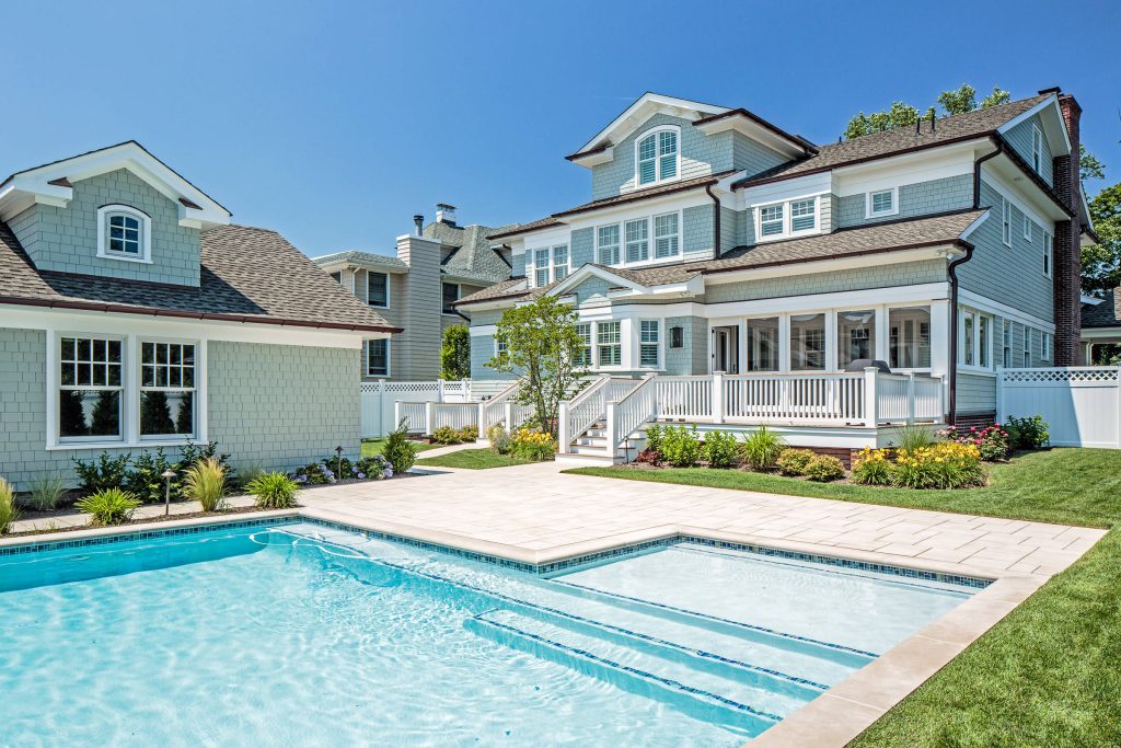 Example of a beach style pool design in Other