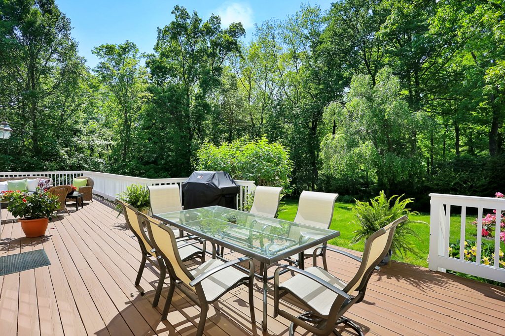 Example of a deck design in New York by WBCH Team | Outdoor Photos | Porch | Landscaping | Landscape Design | Outdoor Living Space | Porch Design Ideas | Outdoor Living Space Ideas | Backyard Design