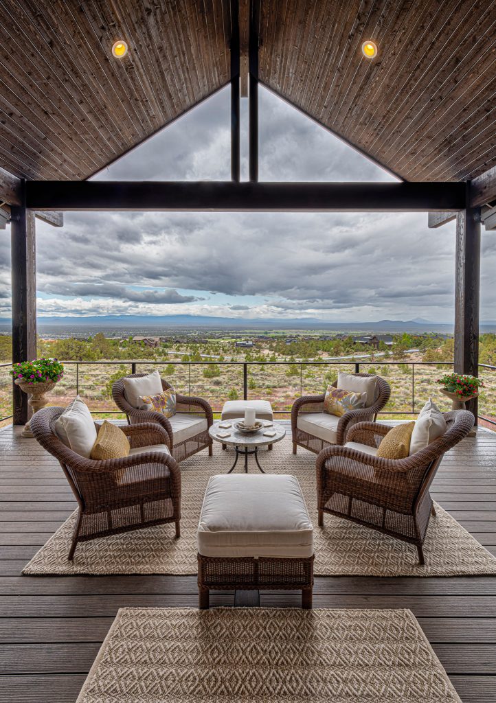 Example of a mountain style deck design in Other