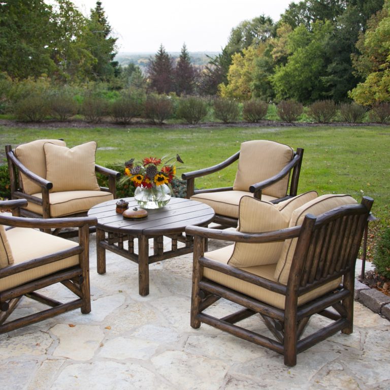 Example of a mountain style patio design in Milwaukee by La Lune Collection | Outdoor Photos | Porch | Landscaping | Landscape Design | Outdoor Living Space | Porch Design Ideas | Outdoor Living Space Ideas | Backyard Design