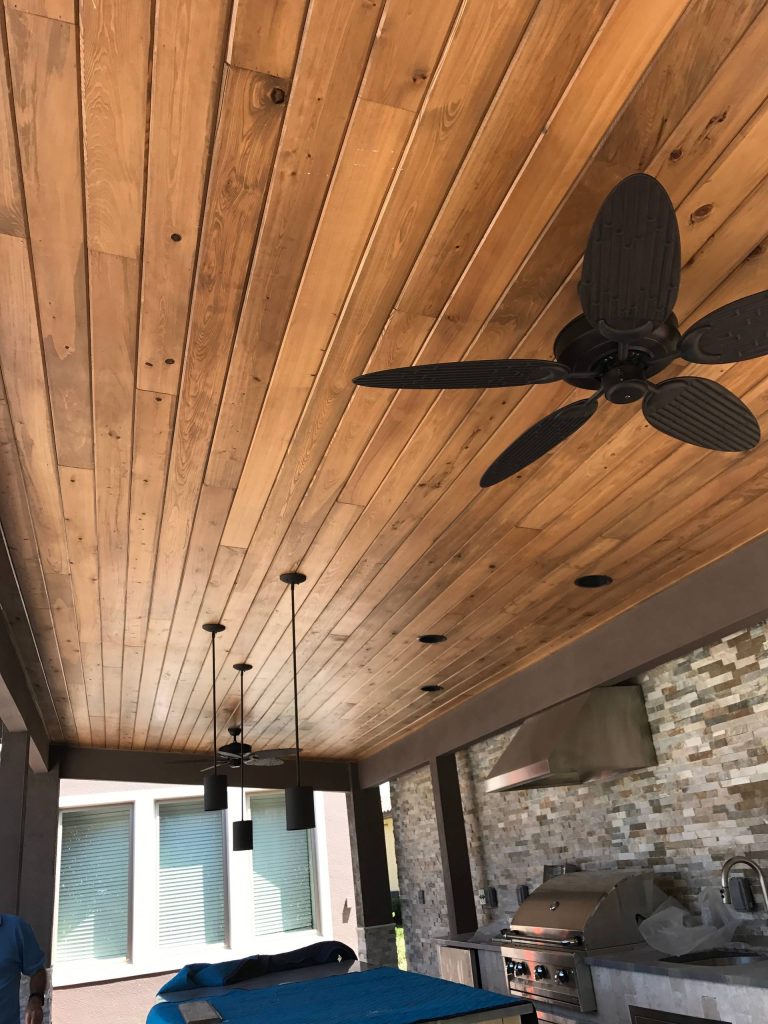 Example of a mountain style patio kitchen design in Orlando