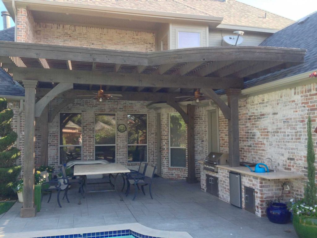 Example of a patio design in Dallas by FOREVERGREEN LANDSCAPE | Outdoor Photos | Porch | Landscaping | Landscape Design | Outdoor Living Space | Porch Design Ideas | Outdoor Living Space Ideas | Backyard Design