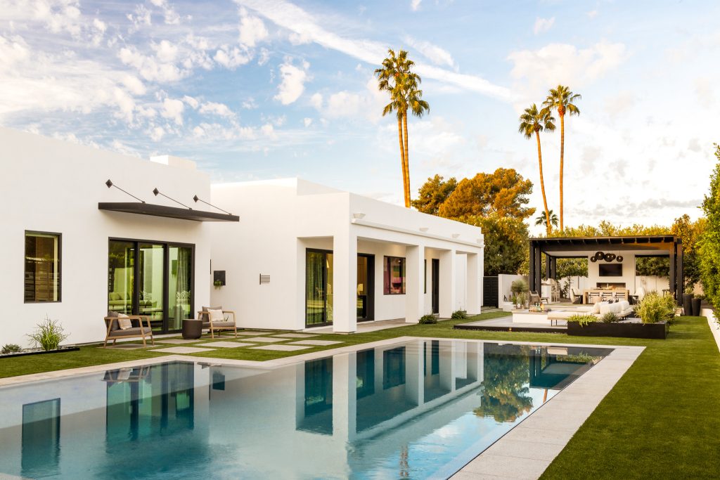 Example of a trendy pool design in Phoenix