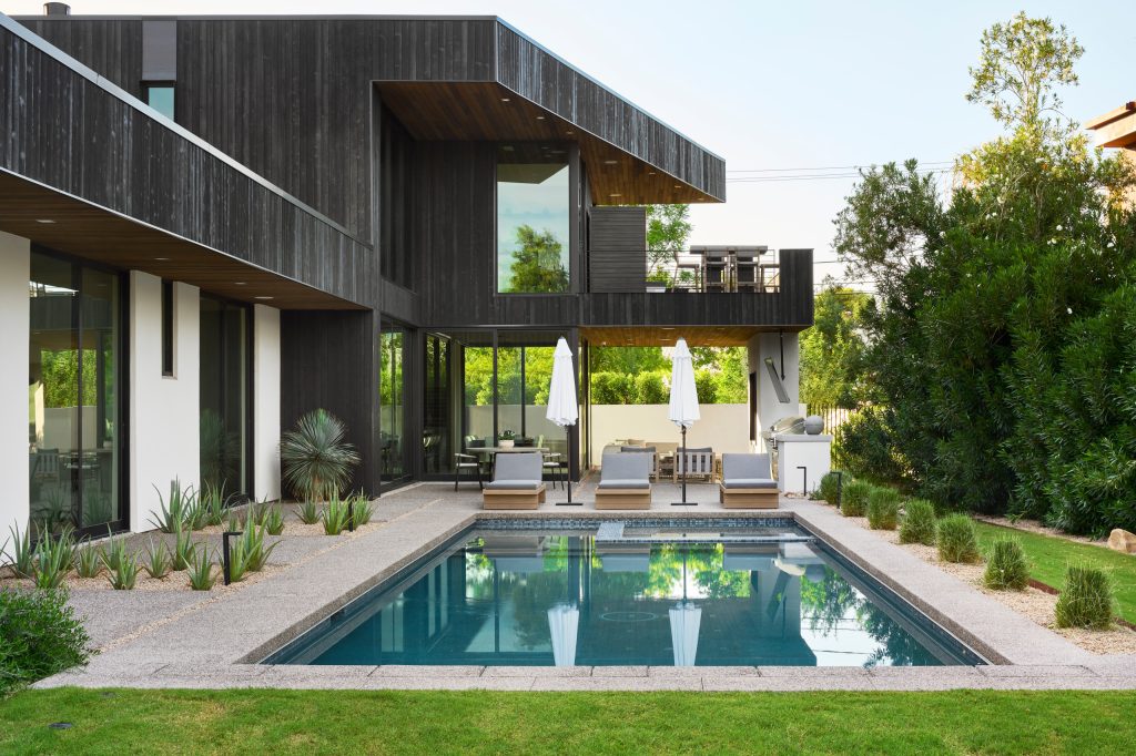 Example of a trendy pool design in Phoenix