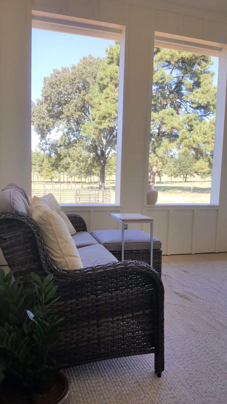 Farmhouse porch idea in Austin by JK Hatcher Custom Homes INC | Outdoor Photos | Porch | Landscaping | Landscape Design | Outdoor Living Space | Porch Design Ideas | Outdoor Living Space Ideas | Backyard Design