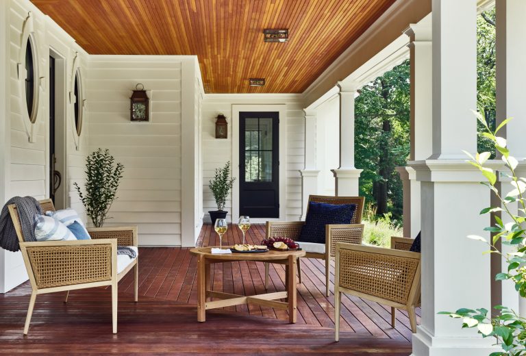 Farmhouse porch idea in Boston by Windhill Builders | Outdoor Photos | Porch | Landscaping | Landscape Design | Outdoor Living Space | Porch Design Ideas | Outdoor Living Space Ideas | Backyard Design