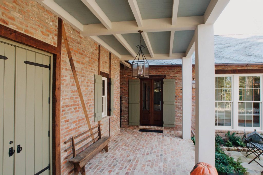 Farmhouse porch idea in New Orleans by Al Jones Architects | Outdoor Photos | Porch | Landscaping | Landscape Design | Outdoor Living Space | Porch Design Ideas | Outdoor Living Space Ideas | Backyard Design