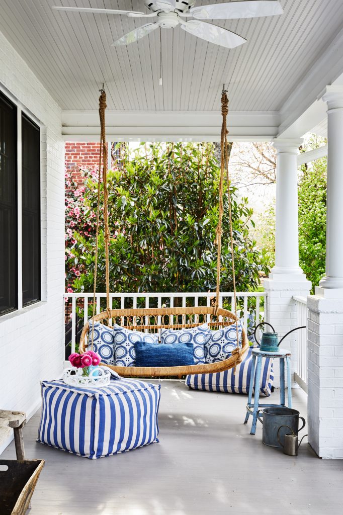 Farmhouse porch photo in DC Metro by North Central Construction | Outdoor Photos | Porch | Landscaping | Landscape Design | Outdoor Living Space | Porch Design Ideas | Outdoor Living Space Ideas | Backyard Design