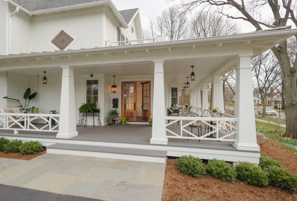 Finished renovation of Early American Farmhouse. Photo by Karen Knecht Photography