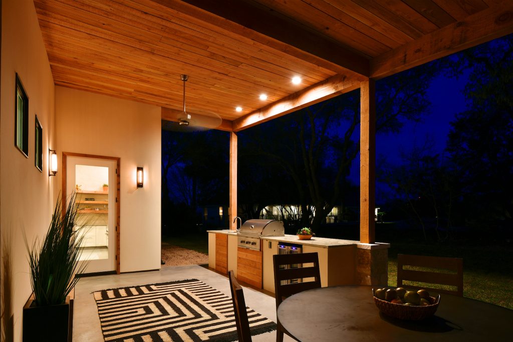 Fire Dance Parade of Homes Texas Hill Country Exterior https://www.hillcountrylight.com by Stacy Alexander Design + Real Estate | Outdoor Photos | Porch | Landscaping | Landscape Design | Outdoor Living Space | Porch Design Ideas | Outdoor Living Space Ideas | Backyard Design