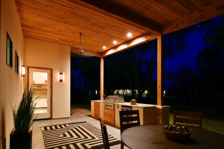 Fire Dance Parade of Homes Texas Hill Country Exterior https://www.hillcountrylight.com by Stacy Alexander Design + Real Estate | Outdoor Photos | Porch | Landscaping | Landscape Design | Outdoor Living Space | Porch Design Ideas | Outdoor Living Space Ideas | Backyard Design