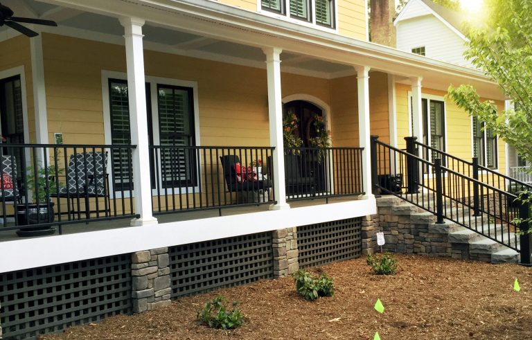 From robust extruded Aluminum AFCO Rail that will never rust, to sturdy, Pro-Lite Fiberglass Columns, AFCO products are built to work and last together for years to come. by AFCO Columns and Railings | Outdoor Photos | Porch | Landscaping | Landscape Design | Outdoor Living Space | Porch Design Ideas | Outdoor Living Space Ideas | Backyard Design