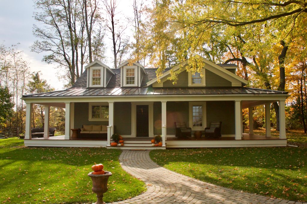 Front Elevation with Porch Addition