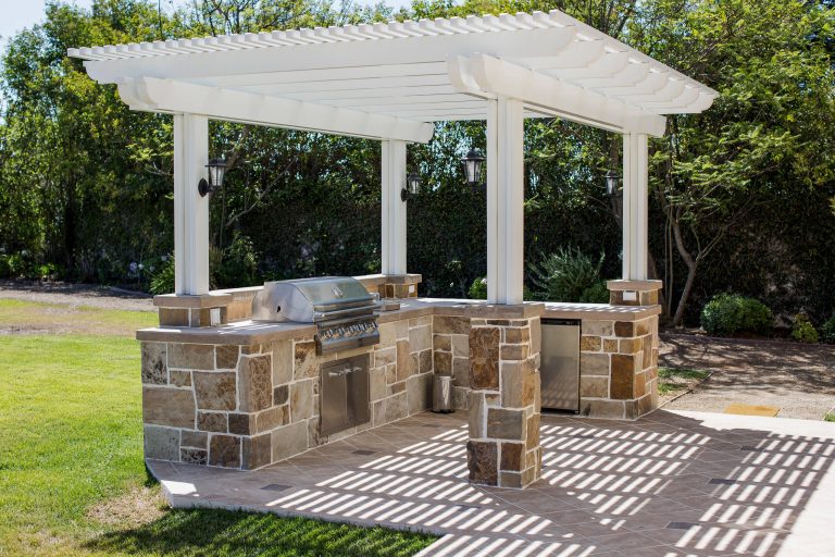 Gazebo with Outdoor Cooking & BBQ station areas