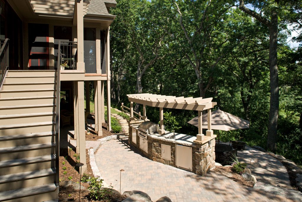 Grilling station featuring a DSC Drill. Photography: Landmark Photography
