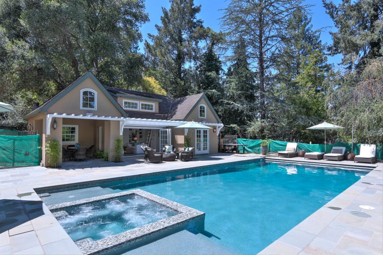 Hot tub - mid-sized coastal backyard rectangular lap hot tub idea in San Francisco