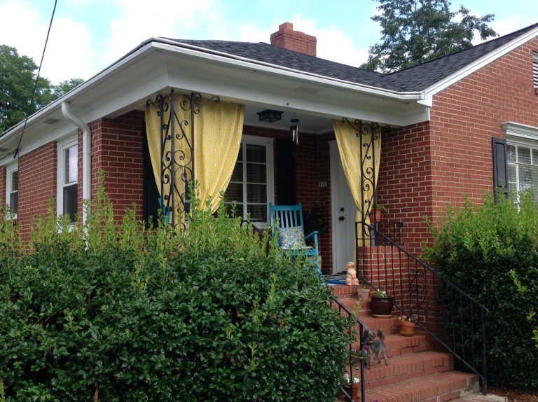 Inspiration for a 1950s porch remodel in Raleigh by Indigo Interiors Apex | Outdoor Photos | Porch | Landscaping | Landscape Design | Outdoor Living Space | Porch Design Ideas | Outdoor Living Space Ideas | Backyard Design