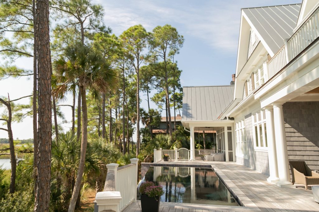 Inspiration for a coastal pool remodel in Charleston