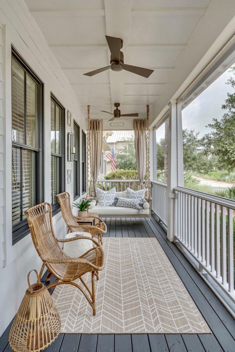 Inspiration for a coastal porch remodel in Other by McCown Design | Outdoor Photos | Porch | Landscaping | Landscape Design | Outdoor Living Space | Porch Design Ideas | Outdoor Living Space Ideas | Backyard Design