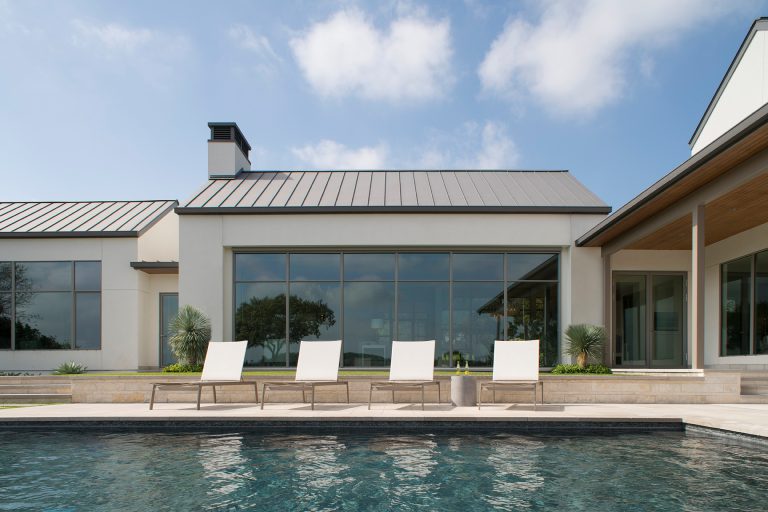 Inspiration for a contemporary pool remodel in Austin