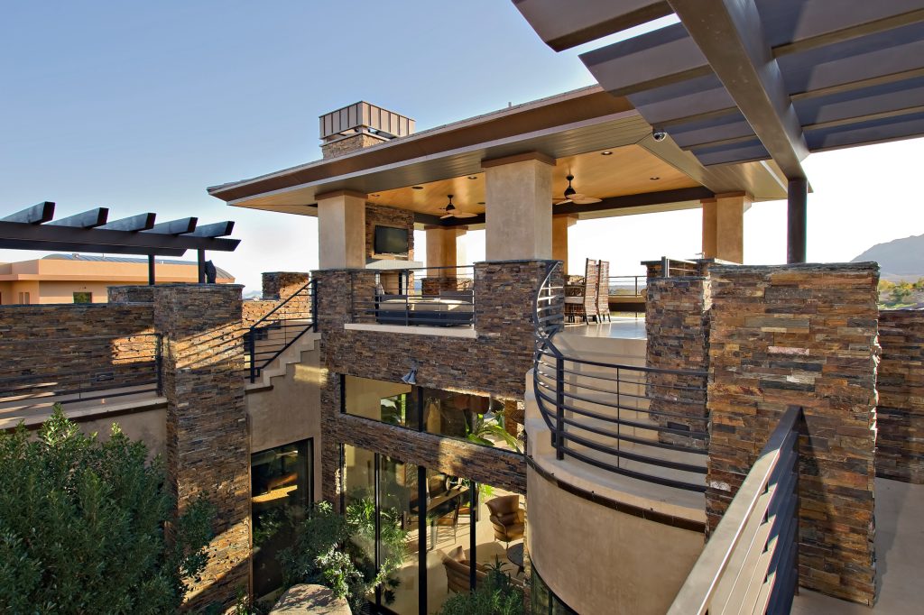 Inspiration for a contemporary porch remodel in Las Vegas by Intuitive Solutions Home Staging | Outdoor Photos | Porch | Landscaping | Landscape Design | Outdoor Living Space | Porch Design Ideas | Outdoor Living Space Ideas | Backyard Design