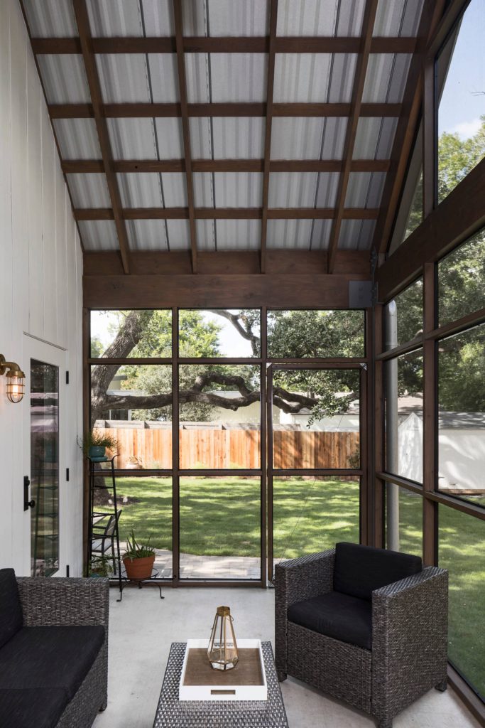 Inspiration for a cottage porch remodel in Austin by Glauser Building Company | Outdoor Photos | Porch | Landscaping | Landscape Design | Outdoor Living Space | Porch Design Ideas | Outdoor Living Space Ideas | Backyard Design