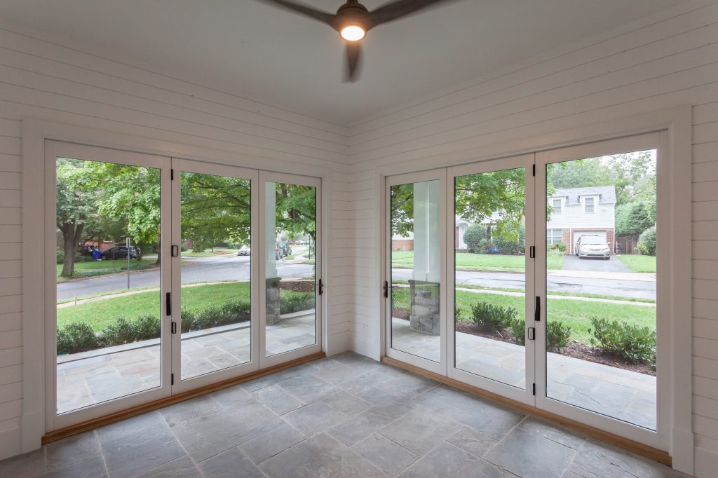 Inspiration for a cottage stone front porch remodel in DC Metro by BCN Homes | Outdoor Photos | Porch | Landscaping | Landscape Design | Outdoor Living Space | Porch Design Ideas | Outdoor Living Space Ideas | Backyard Design