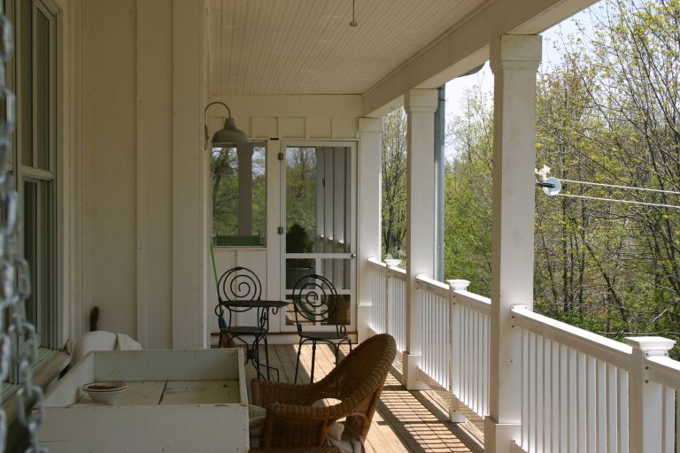 Inspiration for a country porch remodel in Columbus by Richard Taylor Architects | Outdoor Photos | Porch | Landscaping | Landscape Design | Outdoor Living Space | Porch Design Ideas | Outdoor Living Space Ideas | Backyard Design