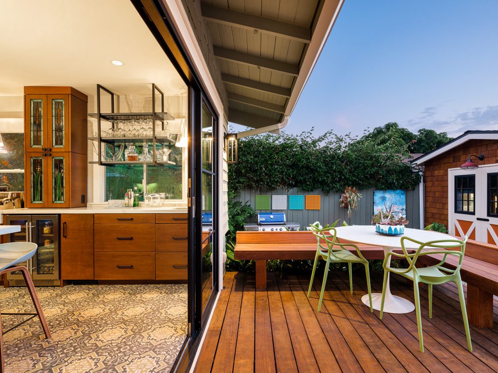 Inspiration for a craftsman deck remodel in San Diego