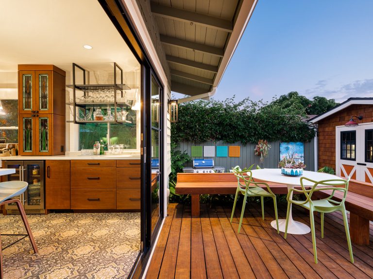 Inspiration for a craftsman deck remodel in San Diego