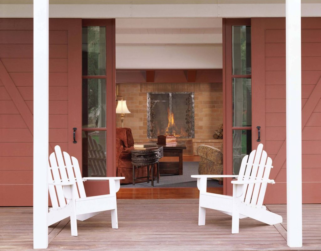 Inspiration for a farmhouse porch remodel in San Francisco by BCV ARCHITECTURE + INTERIORS | Outdoor Photos | Porch | Landscaping | Landscape Design | Outdoor Living Space | Porch Design Ideas | Outdoor Living Space Ideas | Backyard Design