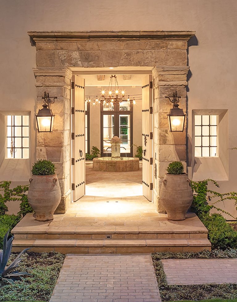 Inspiration for a huge rustic stone front porch remodel in Houston by Exterior Worlds Landscaping & Design | Outdoor Photos | Porch | Landscaping | Landscape Design | Outdoor Living Space | Porch Design Ideas | Outdoor Living Space Ideas | Backyard Design