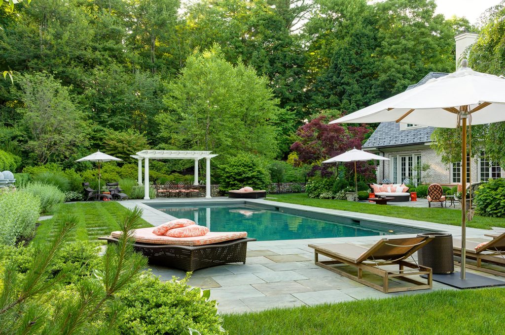 Inspiration for a huge timeless backyard rectangular pool remodel in Boston