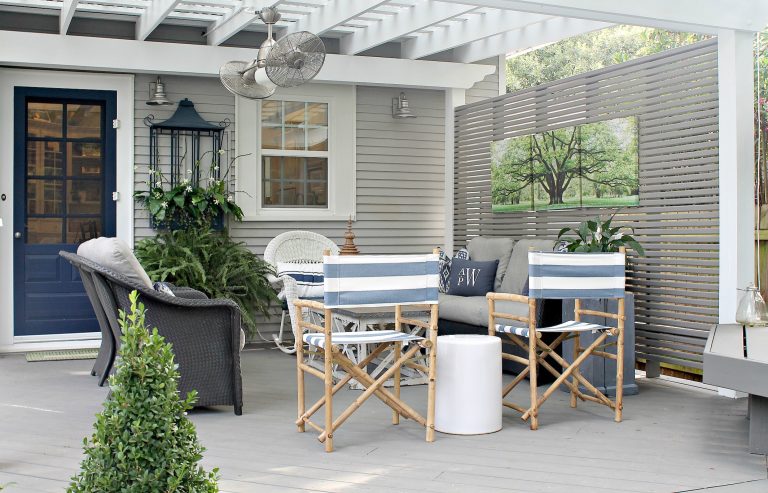 Inspiration for a large craftsman back porch remodel in New Orleans with decking and a pergola by Jackson Construction, Inc. | Outdoor Photos | Porch | Landscaping | Landscape Design | Outdoor Living Space | Porch Design Ideas | Outdoor Living Space Ideas | Backyard Design