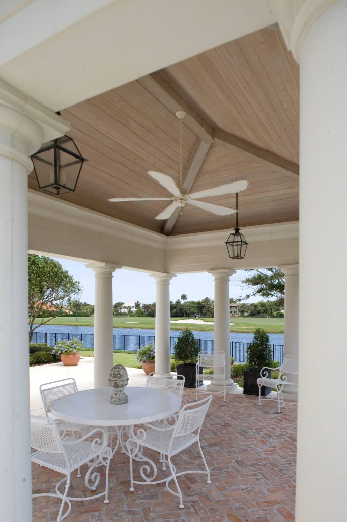 Inspiration for a large mediterranean porch remodel in Jacksonville by Aurora Builders | Outdoor Photos | Porch | Landscaping | Landscape Design | Outdoor Living Space | Porch Design Ideas | Outdoor Living Space Ideas | Backyard Design