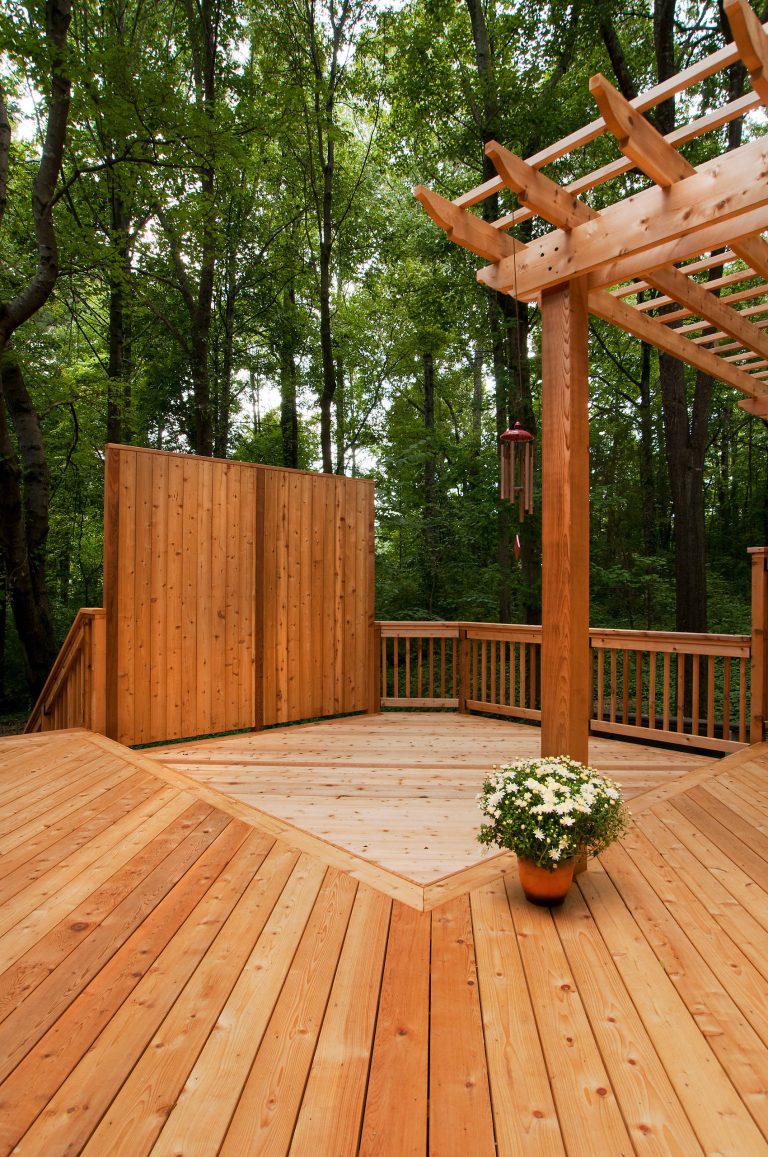 Inspiration for a large timeless backyard outdoor kitchen deck remodel in Atlanta with a pergola